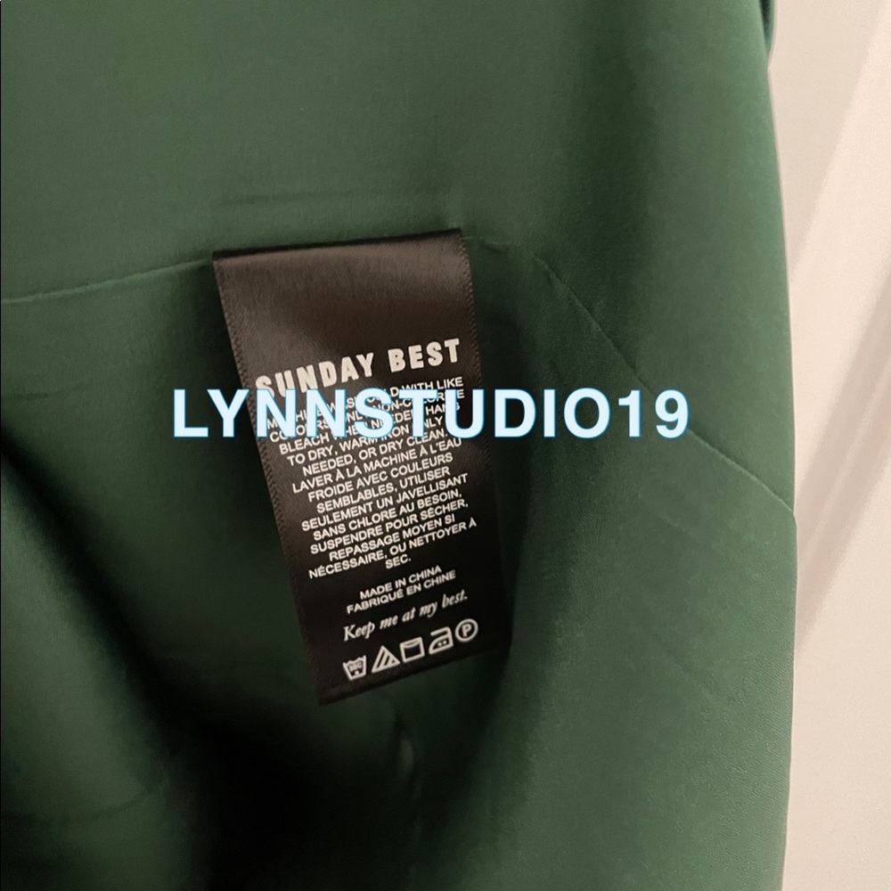 Brand new Aritzia Sunday Best Shimmer Dress Green - Picture 6 of 6